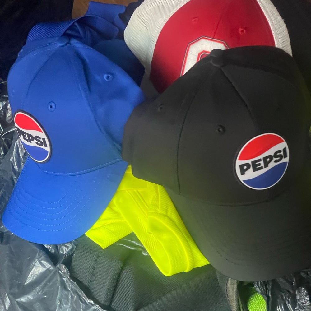 1 Pepsi Logo Cap select navy blue, or Black! I have no royal blue